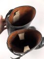 Paar Stiefel für Offiziere, ähnlich Wehrmacht, vermutlich Produktion nach 1945. Ungereinigt, Sohlenlänge 27,5cm