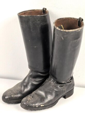 Paar Stiefel für Unteroffiziere der Wehrmacht. Ungereinigtes Paar, Sohlenlänge 28,5cm