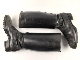 Paar Stiefel für Unteroffiziere der Wehrmacht. Ungereinigtes Paar, Sohlenlänge 28,5cm