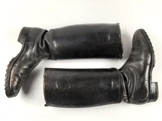 Paar Stiefel für Unteroffiziere der Wehrmacht. Ungereinigtes Paar, Sohlenlänge 28,5cm