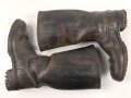 Paar Stiefel für Mannschaften der Wehrmacht. Keine Kammerstempelung erkennbar, meiner Meinung nach komplett neuzeitlich nachbesohlt. Sohlenlänge 31,5cm