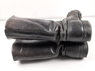Paar Stiefel für Mannschaften der Wehrmacht, ungereinigtes Paar, Sohlenlänge 28,5cm