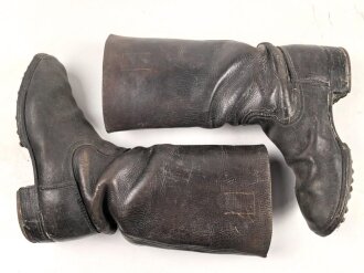 Paar Stiefel für Mannschaften der Wehrmacht, ungereinigtes Paar, Sohlenlänge 28,5cm