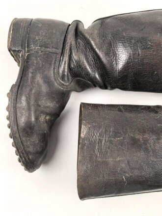 Paar Stiefel für Mannschaften der Wehrmacht, ungereinigtes Paar, Sohlenlänge 28,5cm