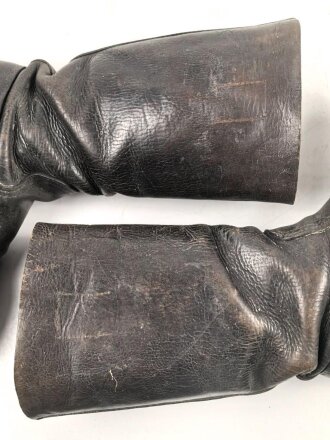 Paar Stiefel für Mannschaften der Wehrmacht, ungereinigtes Paar, Sohlenlänge 28,5cm