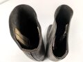 Paar hohe Schaftstiefel wie Wehrmacht, so eventuell beim Reichsarbeitsdienst oder ähnlihcnm getragen. Ungereinigt, Sohlenlänge 31cm