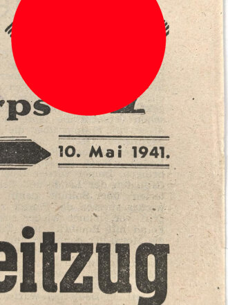 "Die Oase" Feldzeitung des Deutschen Afrika Korps, Folge 24 vom 10.Mai 1941