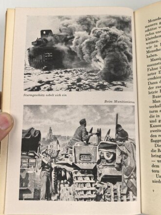 "Sturmgeschütze vor! Ein Buch der Sturmartillerie" mit Widmung von Weihnachten 1944, DIN A5 gebraucht