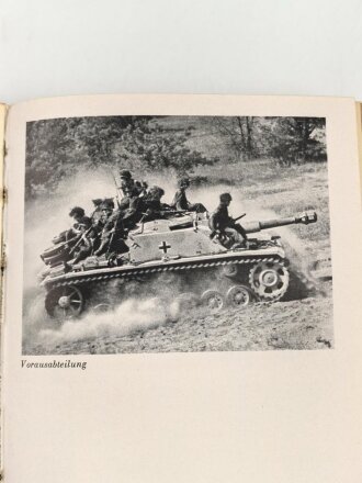"Sturmgeschütze vor! Ein Buch der Sturmartillerie" mit Widmung von Weihnachten 1944, DIN A5 gebraucht