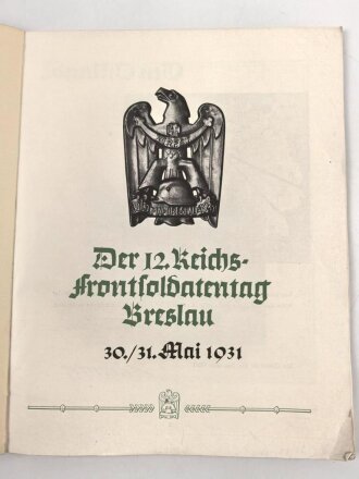 "Ziel erkannt! 12. Reichs- Frontsoldatentag des...