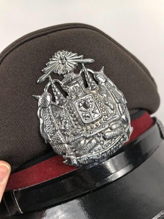 Thailand, Schirmmütze für Angehörige der Polizei. Guter Zustand, Kopfgrösse 57