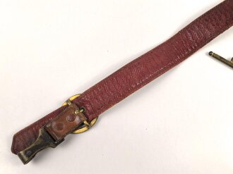 Baden Kaiserreich, Gehänge für eine Blankwaffe. Farbfrisch, guter Zustand