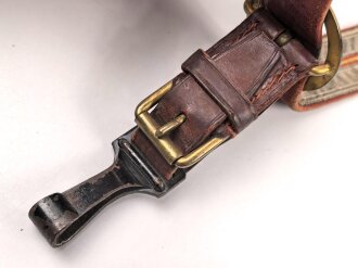 Baden Kaiserreich, Gehänge für eine Blankwaffe. Farbfrisch, defekt