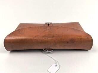 Schweiz, Koppeltasche aus Leder, datiert 1965, Breite 21cm