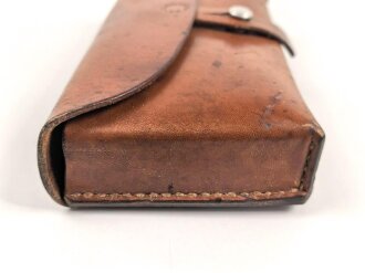 Schweiz, Koppeltasche aus Leder, datiert 1965, Breite 21cm