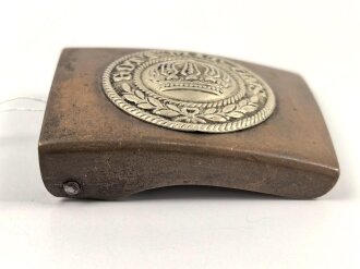 Preußen, Koppelschloss für Mannschaften in der Ausführung ab 1895, das aufgelegte Emblem wackelt leicht