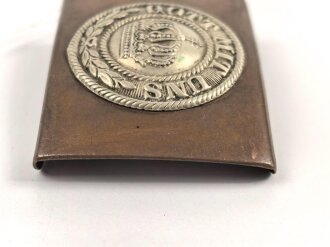 Preußen, Koppelschloss für Mannschaften in der Ausführung ab 1895, das aufgelegte Emblem wackelt leicht