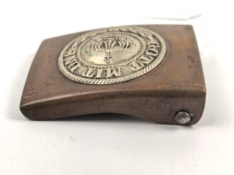 Preußen, Koppelschloss für Mannschaften in der Ausführung ab 1895, das aufgelegte Emblem wackelt leicht