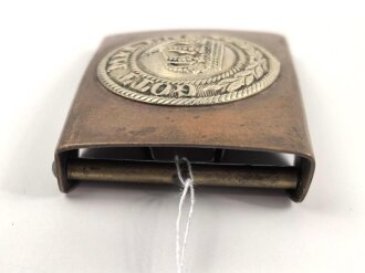 Preußen, Koppelschloss für Mannschaften in der Ausführung ab 1895, das aufgelegte Emblem wackelt leicht