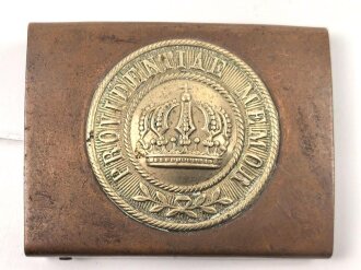 Sachsen, Koppelschloss für Mannschaften, ungereinigtes Stück