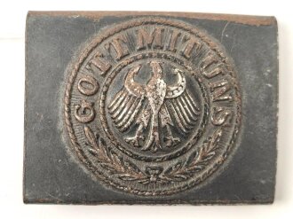 Reichswehr,  Koppelschloss für Mannschaften aus lackiertem Eisen, defekt