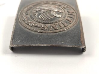 Reichswehr,  Koppelschloss für Mannschaften aus lackiertem Eisen, defekt