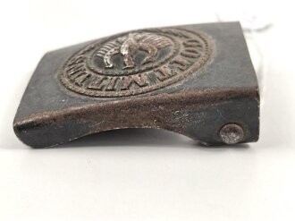 Reichswehr,  Koppelschloss für Mannschaften aus lackiertem Eisen, defekt