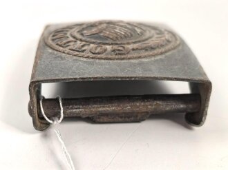 Reichswehr,  Koppelschloss für Mannschaften aus lackiertem Eisen, defekt