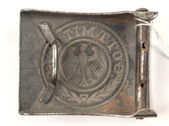 Reichswehr,  Koppelschloss für Mannschaften aus lackiertem Eisen, defekt