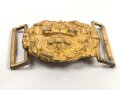 Kaiserliche Marine Schärpenschloß für Offiziere 1902 bis 1918, Messing halbhohl geprägt, 60mm, mit gegenhalt