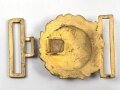 Kaiserliche Marine Schärpenschloß für Offiziere 1902 bis 1918, Messing halbhohl geprägt, 60mm, mit gegenhalt