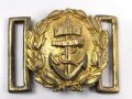 Kaiserliche Marine, Messingschloss für die Feldbinde 1. Modell ab 1888. Höhe 50mm
