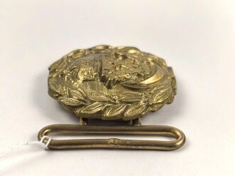 Kaiserliche Marine, Schloß zum Dolchkoppel 1902 bis 1918, Messing 40mm