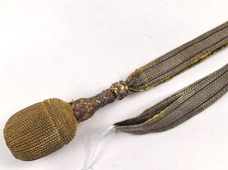 Mecklenburg, Portepee zum Beamtendegen. getragenes Stück, selten