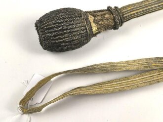 Bayern, Portepee zum Beamtendegen. getragenes Stück