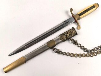 Bulgarien, Dolch für Offiziere des Heeres M51. Getragenes Stück in gutem Gesamtzustand