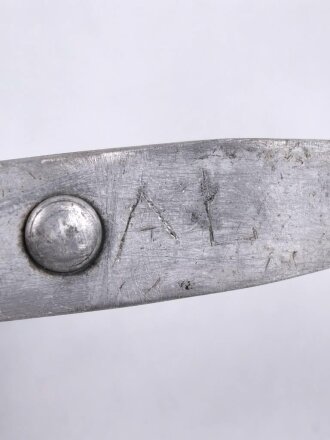 Gabel / Löffel Kombination Wehrmacht aus Aluminium. Gereinigtes Stück, datiert 1940