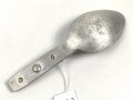 Gabel / Löffel Kombination Wehrmacht aus Aluminium. Gereinigtes Stück, datiert 1940