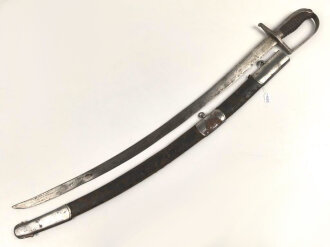 Säbel für berittene, Vor längerer Zeit gereinigtes Stück ohne jegliche Markierungen. Für mich nicht näher zuzuordnen,  bei einer Sammlungsauflösung in Österreich gekauft.