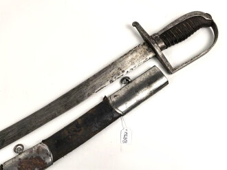 Säbel für berittene, Vor längerer Zeit gereinigtes Stück ohne jegliche Markierungen. Für mich nicht näher zuzuordnen,  bei einer Sammlungsauflösung in Österreich gekauft.