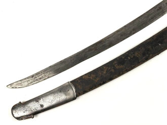 Säbel für berittene, Vor längerer Zeit gereinigtes Stück ohne jegliche Markierungen. Für mich nicht näher zuzuordnen,  bei einer Sammlungsauflösung in Österreich gekauft.