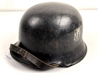 Feuerwehr III.Reich, Stahlhelm Originallack....