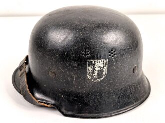 Feuerwehr III.Reich, Stahlhelm Originallack....