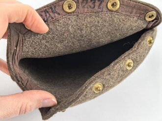 Filzbezug für eine Feldflasche der Wehrmacht, gebraucht