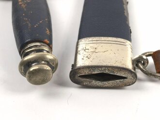 Fliegerdolch für Angehörige des Deutschen Luftsport Verband DLV. Die Klinge von Hörster Solingen. Die Belederung Original, die Hakenkreuze vollständig emailliert.