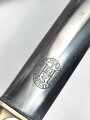 Fliegerdolch für Angehörige des Deutschen Luftsport Verband DLV. Die Klinge von Hörster Solingen. Die Belederung Original, die Hakenkreuze vollständig emailliert.