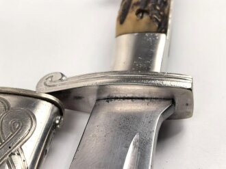 Reichsarbeitsdienst, Hauer für Mannschaften und Unterführer. Hersteller Julius Krebs Solingen. Überarbeitetes Stück, die Schrauben an der Scheide neuzeitlich ergänzt