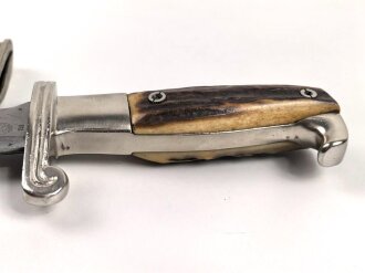 Reichsarbeitsdienst, Hauer für Mannschaften und Unterführer. Hersteller Julius Krebs Solingen. Überarbeitetes Stück, die Schrauben an der Scheide neuzeitlich ergänzt