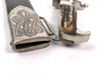 Reichsarbeitsdienst, Hauer für Mannschaften und Unterführer. Hersteller Julius Krebs Solingen. Überarbeitetes Stück, die Schrauben an der Scheide neuzeitlich ergänzt