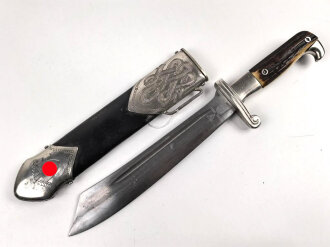 Reichsarbeitsdienst, Hauer für Mannschaften und Unterführer. Hersteller Julius Krebs Solingen. Überarbeitetes Stück, die Schrauben an der Scheide neuzeitlich ergänzt